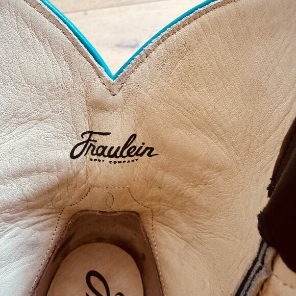 Fraulein Black Butterfly Women's Western Black Cowboy Boots- 7.5 - Picture 10 of 12